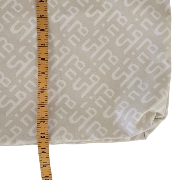 SWEATY BETTY x HALLE BERRY Logo Canvas Cotton Tote Bag Purse Carryall Gym Travel - Picture 12 of 16